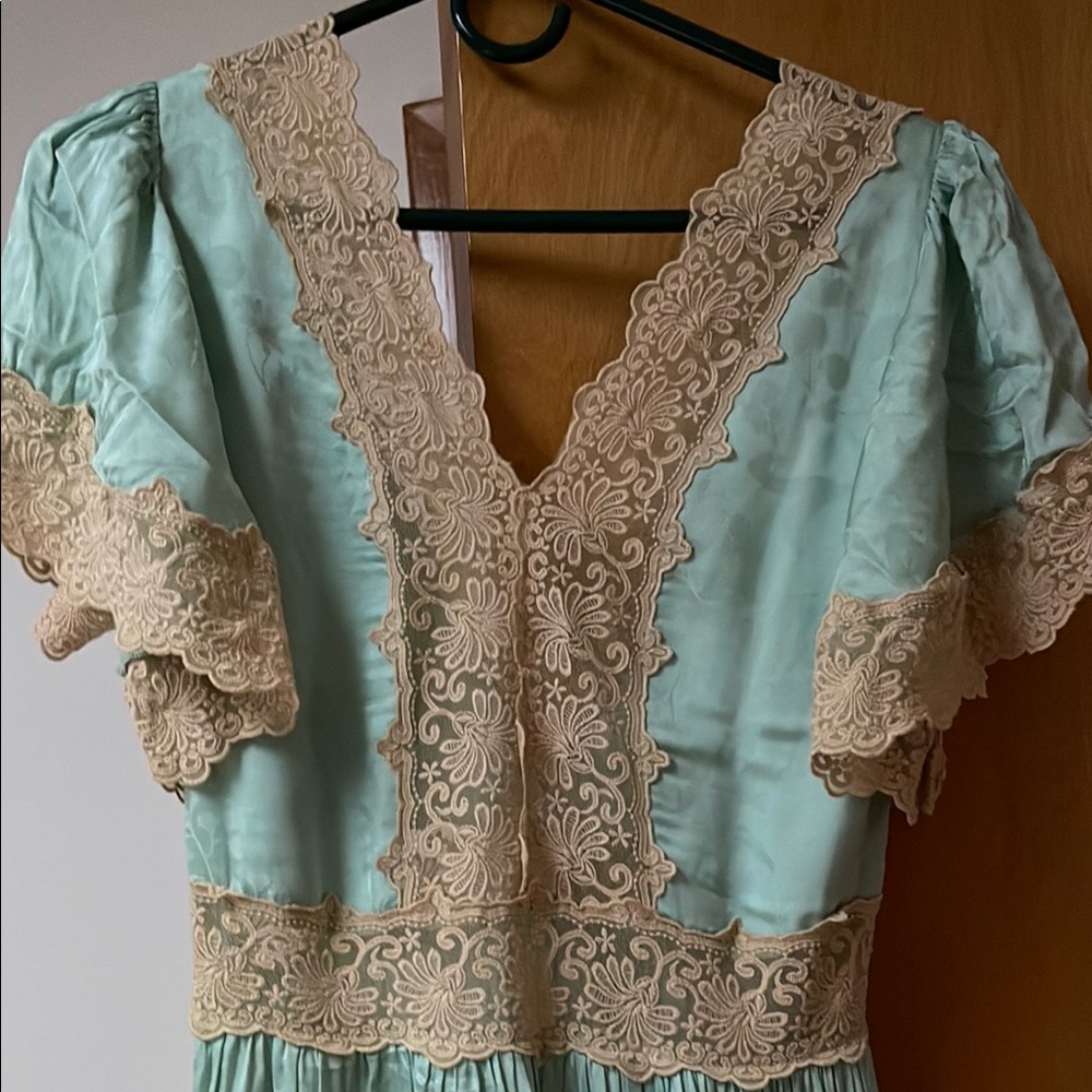 Spell and The Gypsy dress seafoam mint and - Picture 3 of 7
